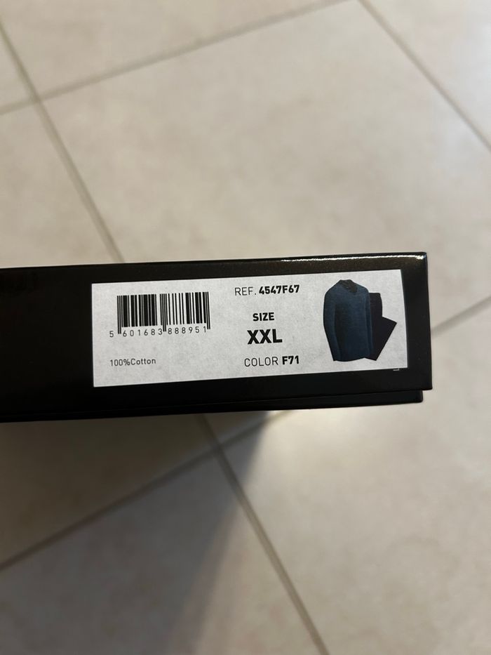 pyjama 2 pièces long homme 100% coton Impetus taille XXL bleu neuf - photo numéro 9