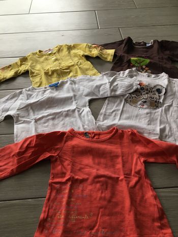 Lot tee-shirts filles 12 mois
