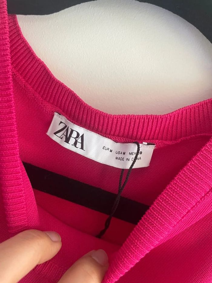 Robe fuchsia Zara taille M - photo numéro 2