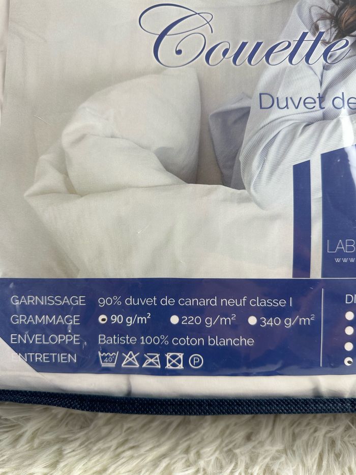 Couette duvet de canard été islande bio label nature taille 260x240 cm - photo numéro 2