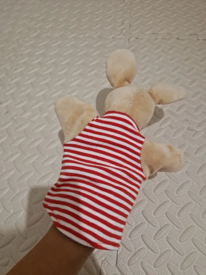 Peluche marionnette lapin très bon état - photo numéro 3