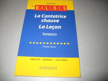 LIVRE : LA CANTATRICE CHAUVE - LA LEÇON "NATHAN" - NEUF - n°47