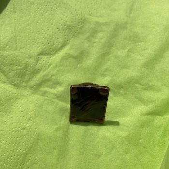 Bague reglable avec points rose