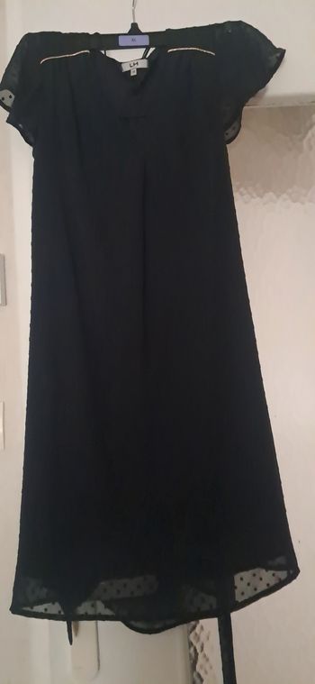 Robe bleue nuit avec ceinture 