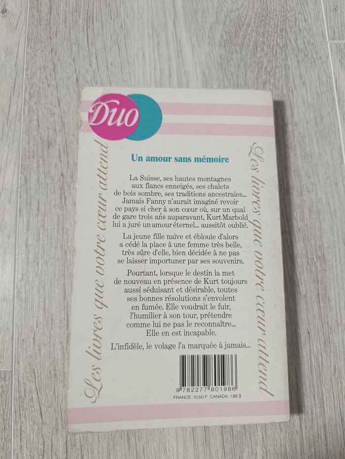 Livre Duo série Romance - photo numéro 2