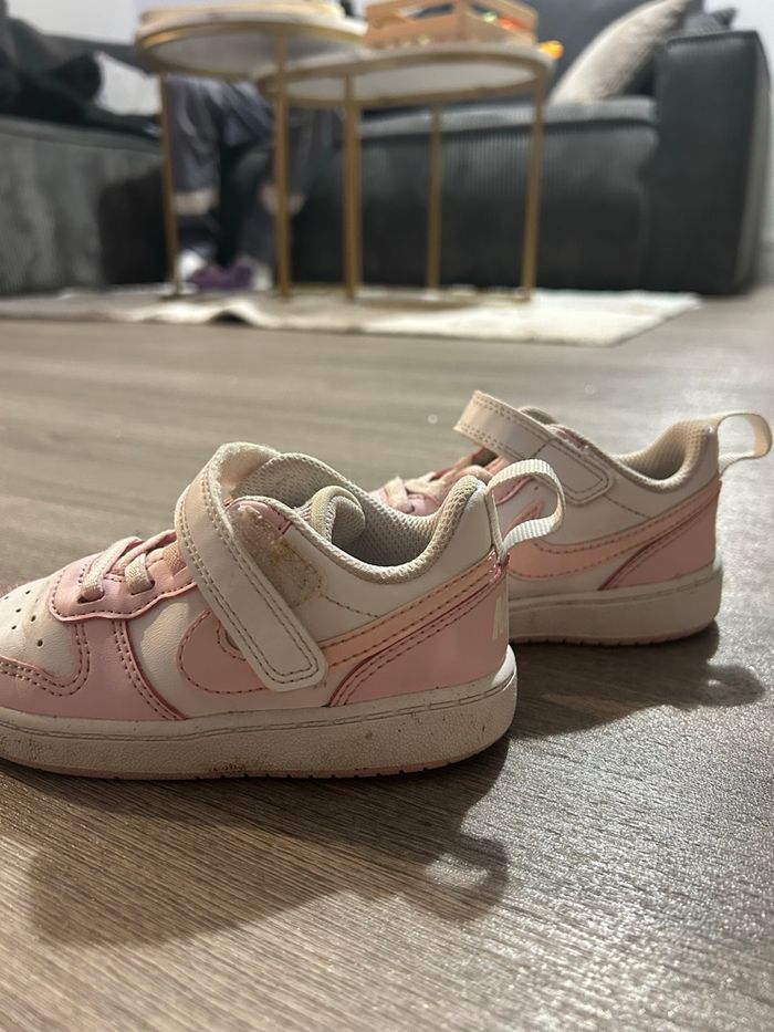 Dunk enfant rose et blanche