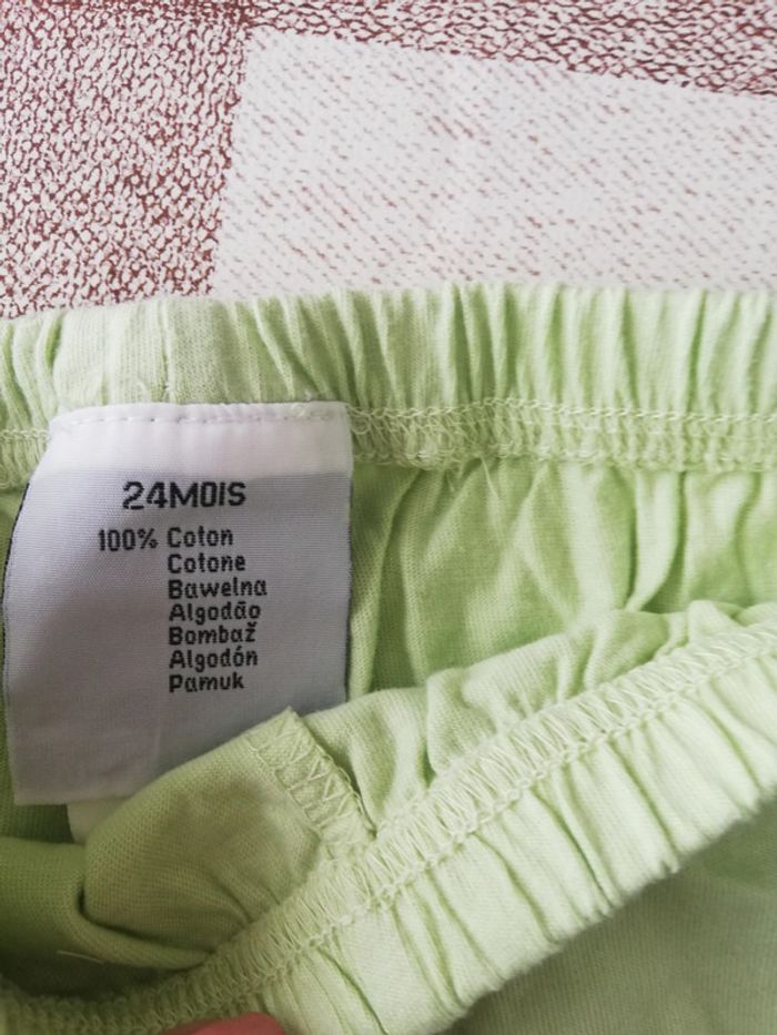 Short 24 mois vert papillon - photo numéro 2