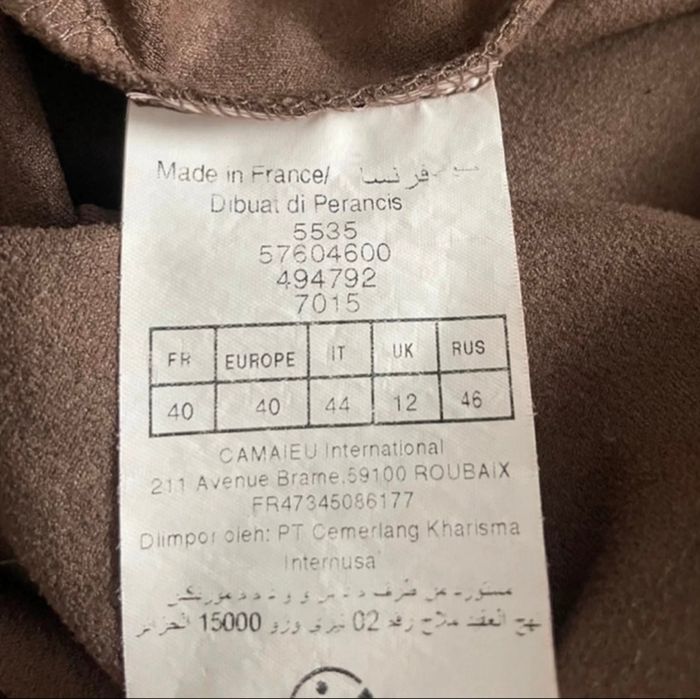 Robe suédine marron Camaieu T40 - photo numéro 6