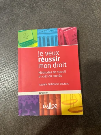Livre, je veux réussir mon droit