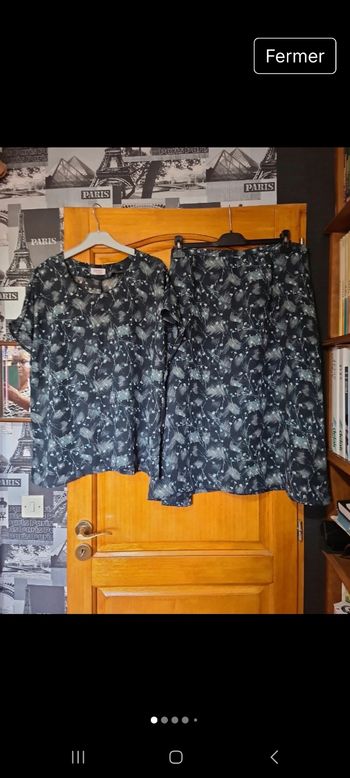 Ensemble blouse + jupe taille 50