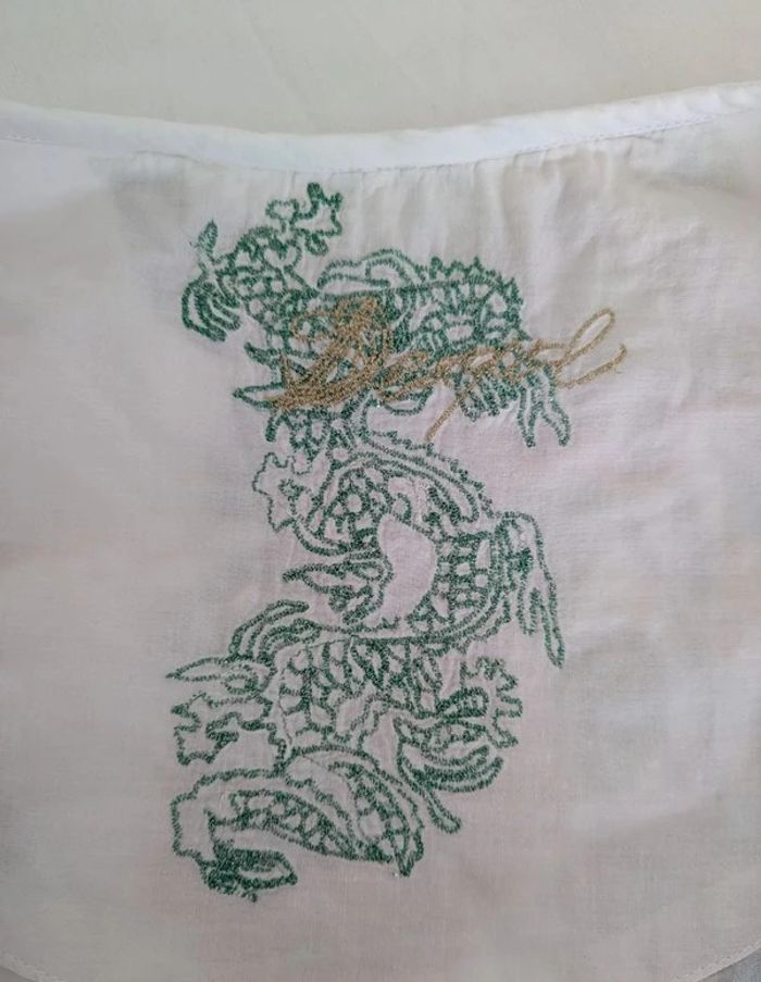 Tunique d'été blanche brodée - Desigual - taille M/L - photo numéro 5