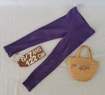 Legging 👸 couleur prune, H&M, 6ans