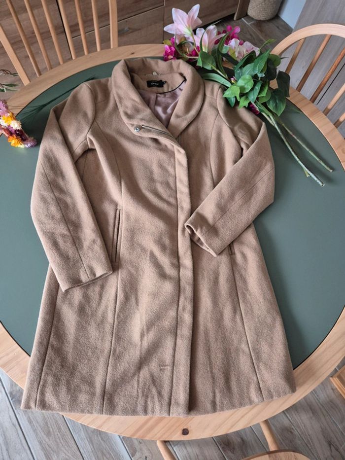 Manteau marron clair only taille M - photo numéro 4