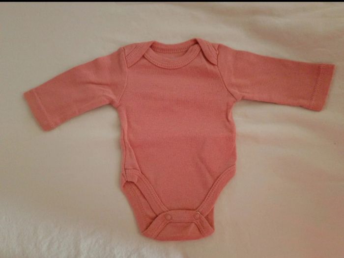 Lot de 5 bodies à manches longues unis pour bébé fille - photo numéro 2