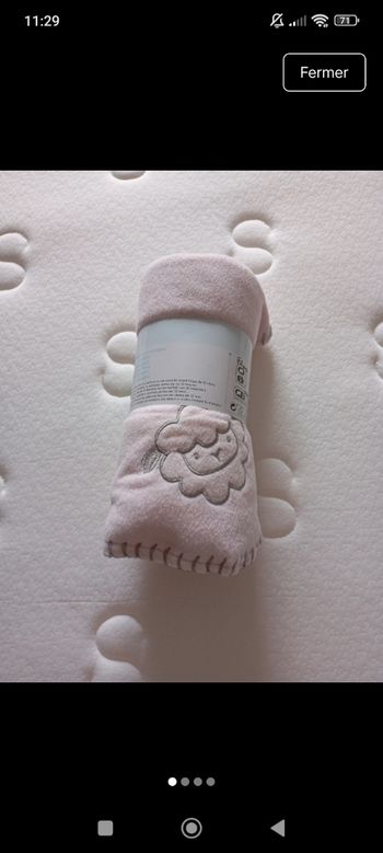 Couverture plaid microfibre.