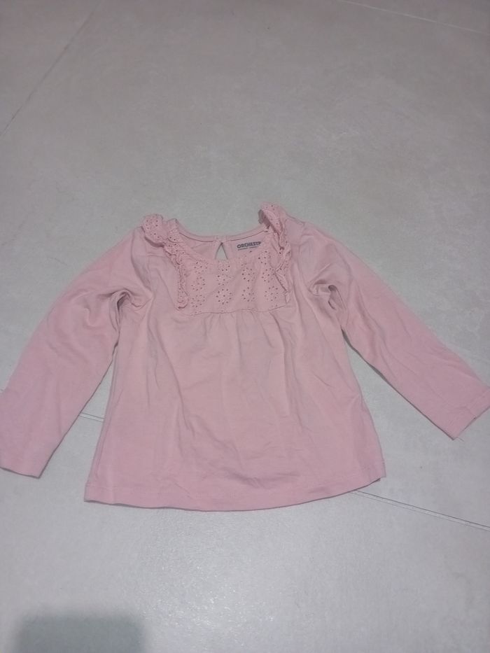 Joli manches longues Rose 23 mois