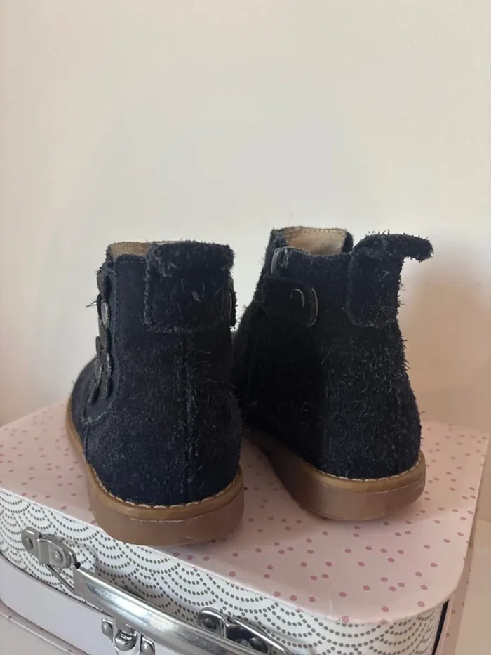 Bottines en daim bleu marine sergent Major - photo numéro 7
