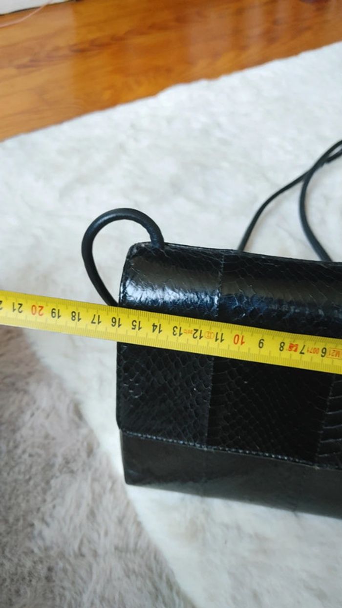 Sac à main en cuir exotique vintage - photo numéro 7