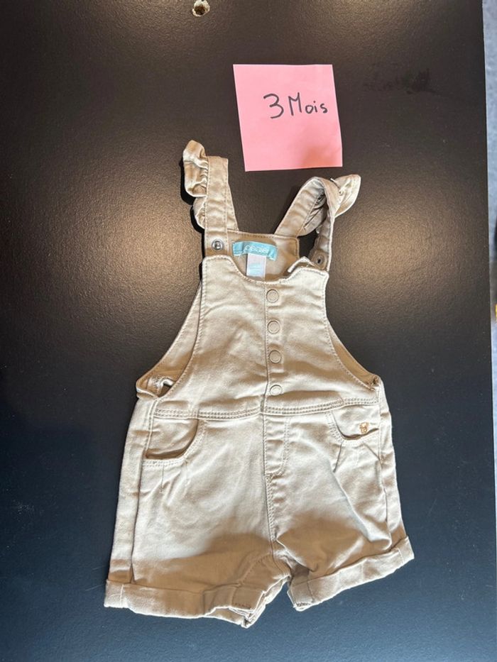 Salopette short beige