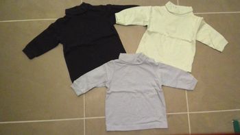 Lot 3 haut col roule T6M