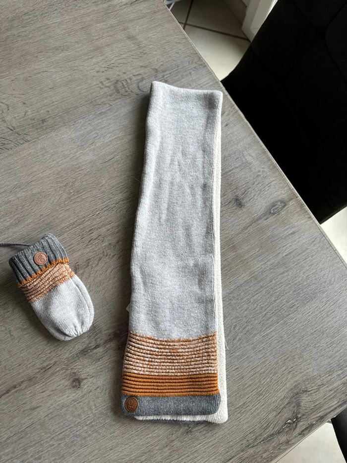 Ensemble bonnet écharpe et moufles okaidi - photo numéro 3