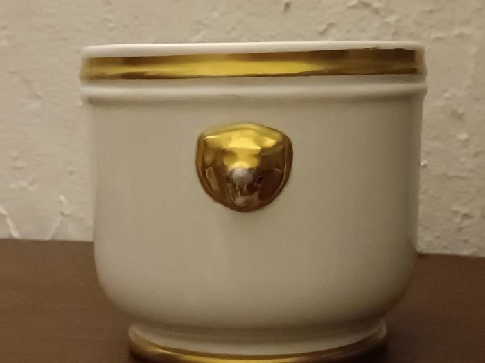 Cache pot porcelaine anse lion - photo numéro 8