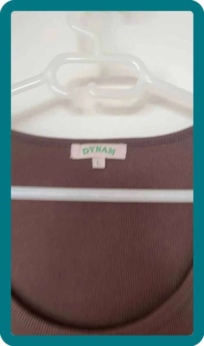 Débardeur marron asymétrique - photo numéro 2