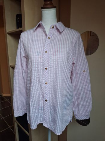 Chemise vichy rose L