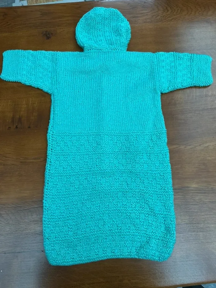 Gigoteuse en laine vert - photo numéro 13