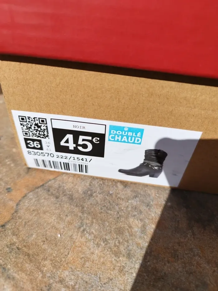Bottines noires femme neuves 36 - photo numéro 8