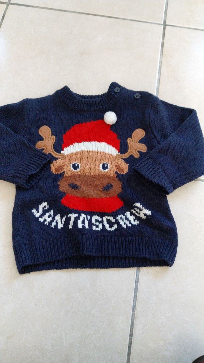Pull de Noël bébé garçon neuf 12 mois