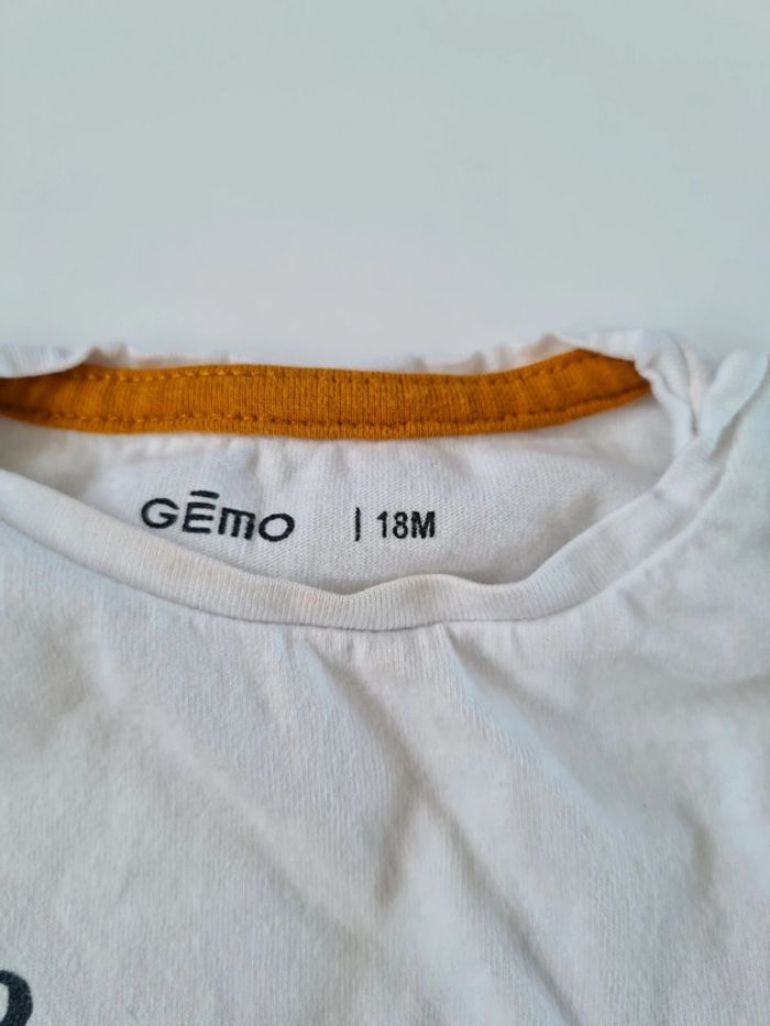 T-shirt manches longues chat gemo 18mois - photo numéro 2