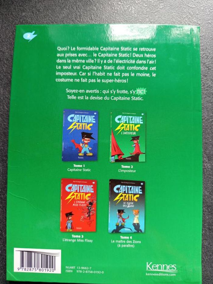 BD - Capitaine Static - L'imposteur - Tome 2 - photo numéro 2