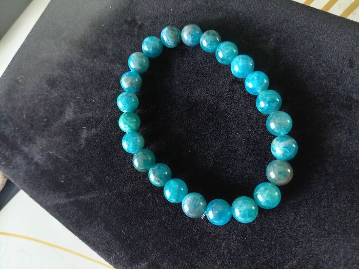 Bracelet bleu apatite - photo numéro 3