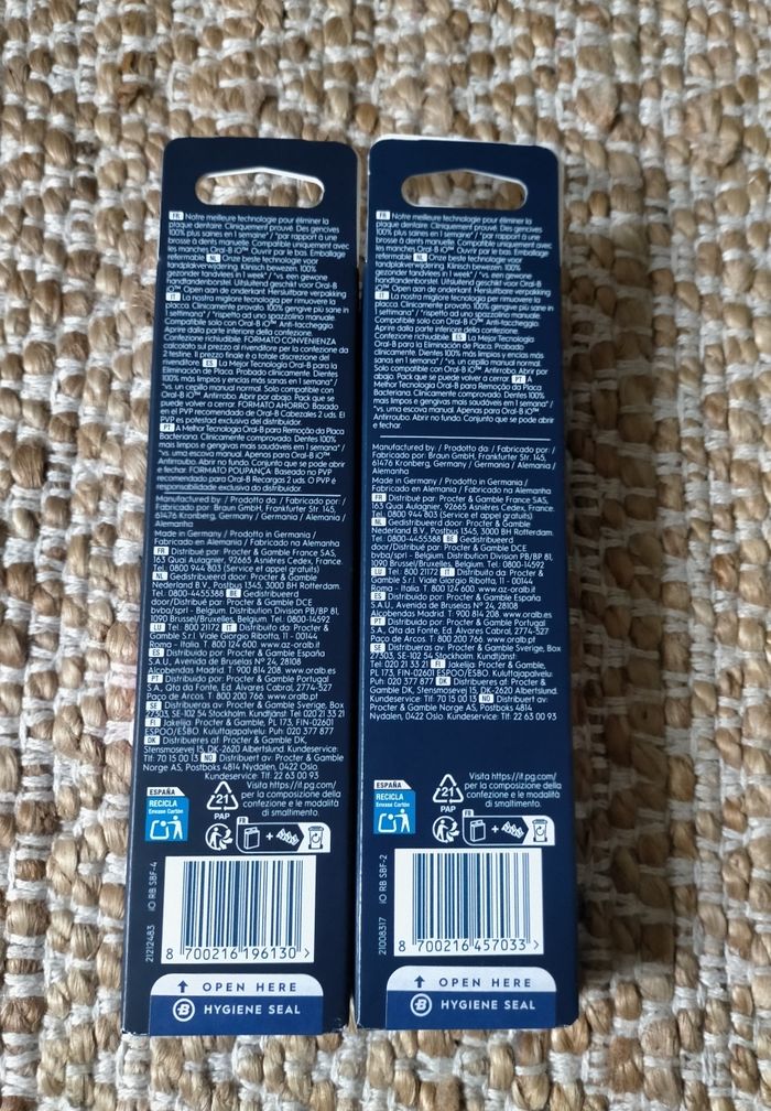 Lot 6 brossettes Oral-B io Gentle Care Noire - photo numéro 4