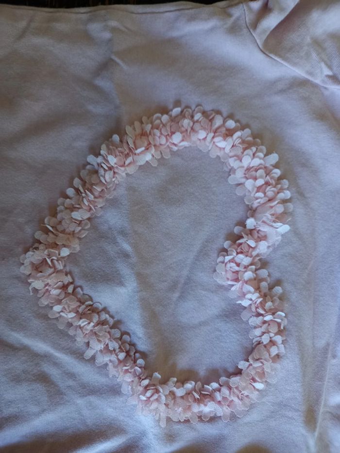 Tee-shirt MC cœur fleur 12 mois - photo numéro 3