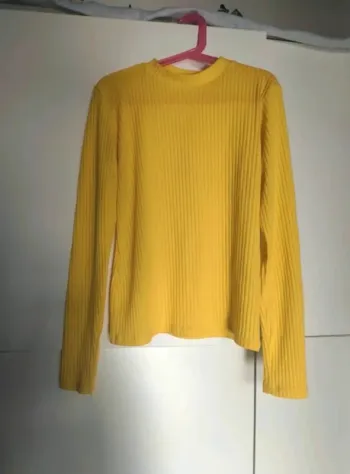 Pull & Bear T-shirt Pull jaune S