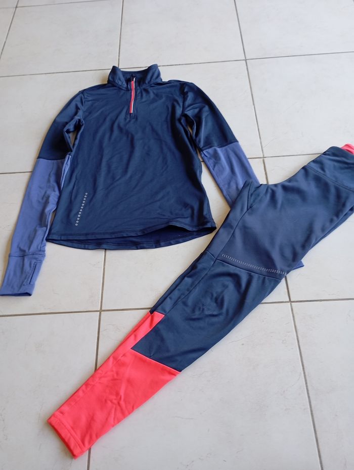 Lot pantalon tee shirt thermique XS 14 ans - photo numéro 2