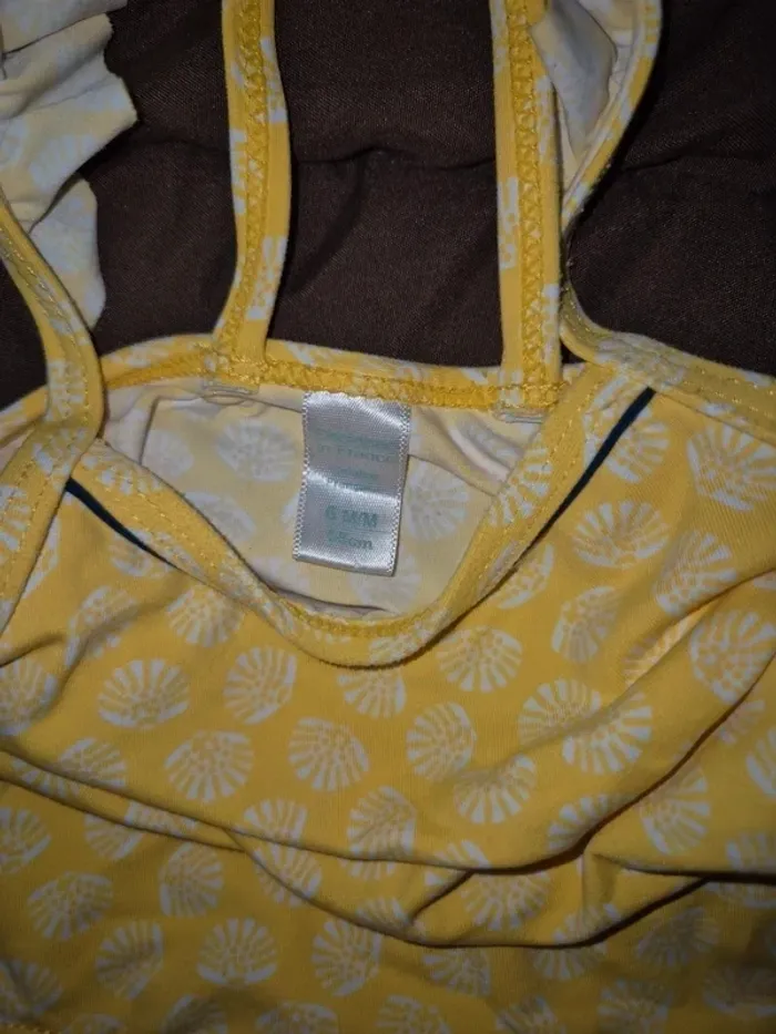 Maillot de bain 1 pièce obaïbi 1-3mois 56cm - photo numéro 3