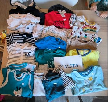 Lot 23 pièces mec 12 mois