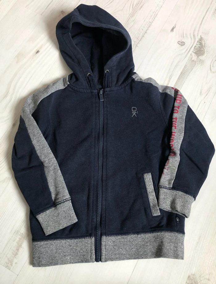 Gilet zippe à capuche Okaidi 5 ans - photo numéro 4
