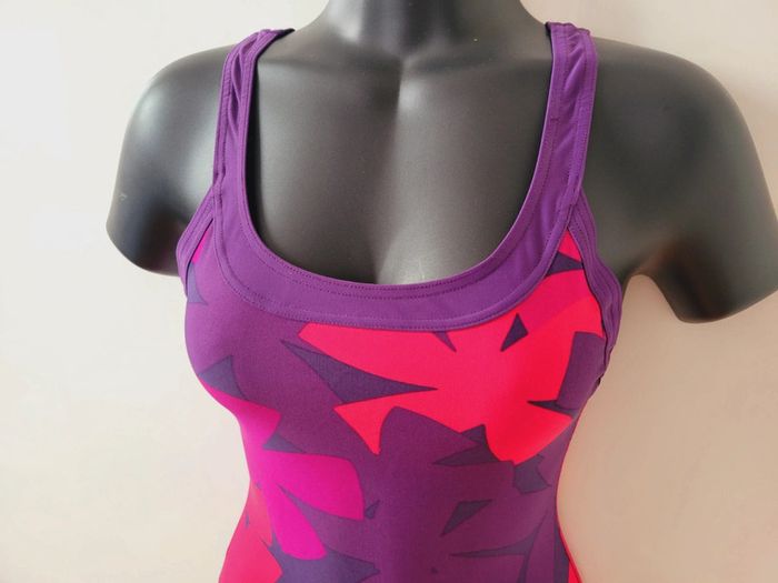 Neuf maillot de bain 1 pièce fleurs motifs Nabaji bikini piscine sport femme taille XS 34 coquette - photo numéro 8