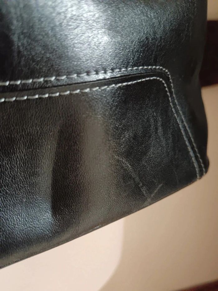 Sac noir porté épaule ou dos Oélanie - photo numéro 13