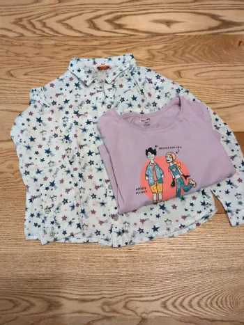 Lot T-shirt et chemise manches longues