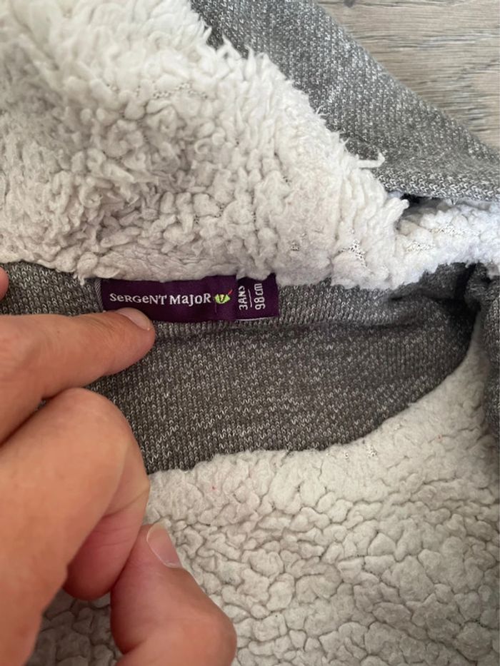 Sweat zippé doublé Sergent major 3 ans - photo numéro 3