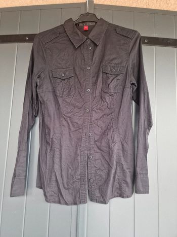 Chemise noir cintrée edc
