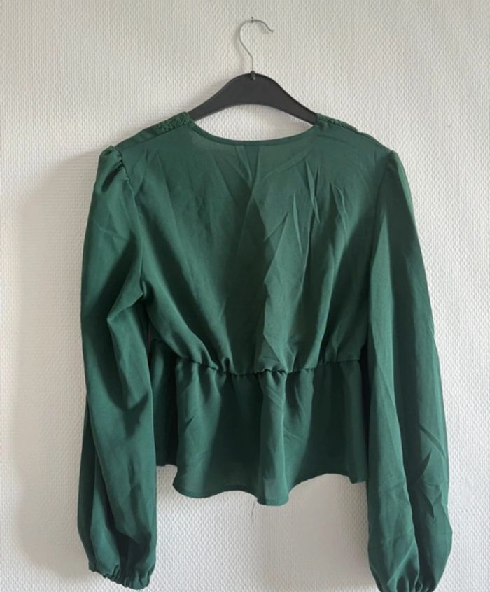 Blouse dentelle verte - photo numéro 5