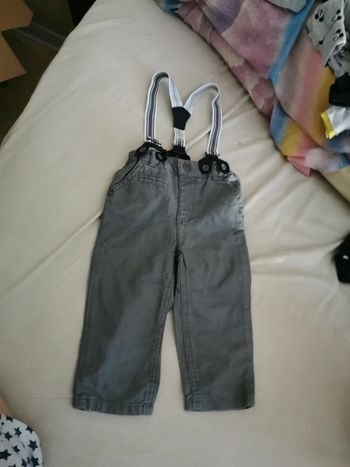 Pantalon à bretelles 9mois