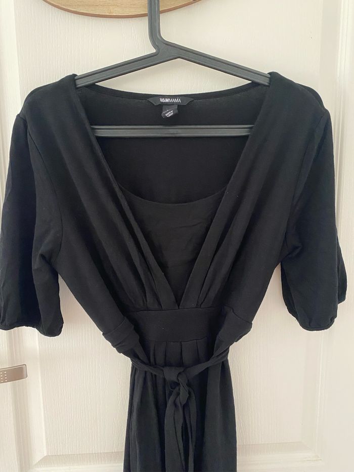 Robe grossesse noire H&M Mama taille 38 - photo numéro 2