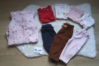 Lot vêtements fille 74 cm (12 mois)